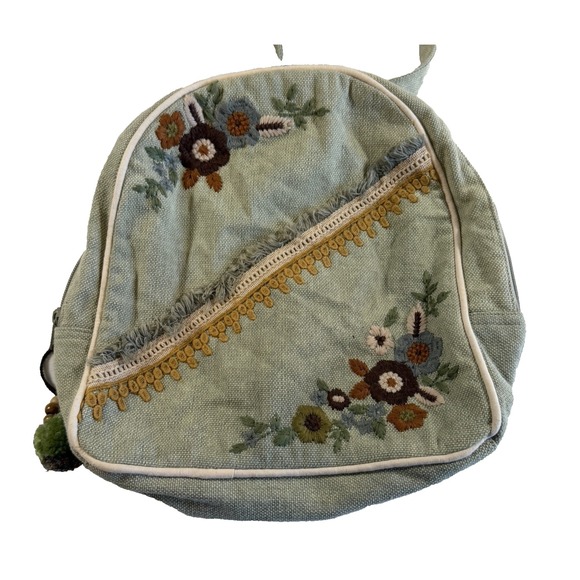 EARTHBOUND Handbags - Earth Bound Embroidered Backpack Purse Boho Retro